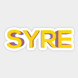 SYRE (text) Sticker